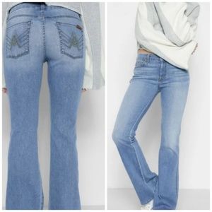 7 for All Mankind "A" Pocket Bootcut Jeans Bling